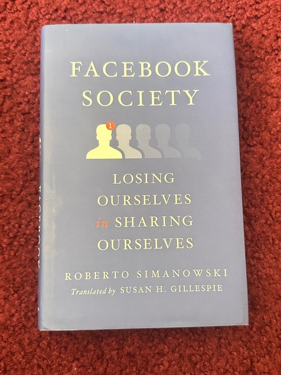Facebook Society Hardcover Book - Blue